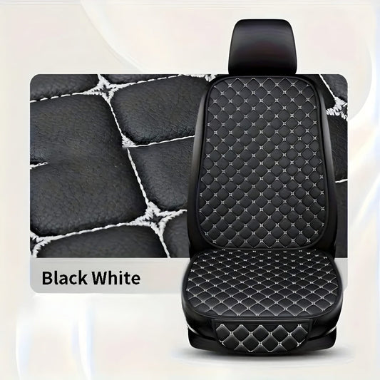 Flexi Serisi – 4 Parça Oto Koltuk Minderi Seti | Siyah & Beyaz Dikişli | CarSeat Lüx