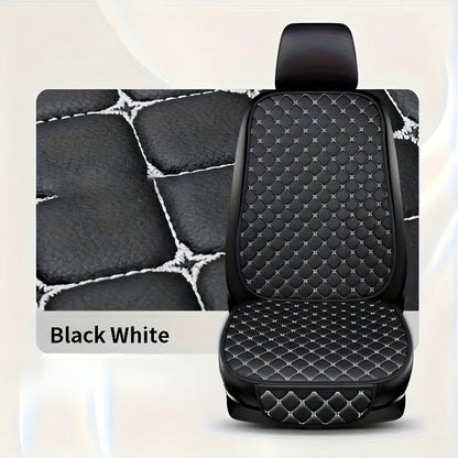 Flexi Serisi – 4 Parça Oto Koltuk Minderi Seti | Siyah & Beyaz Dikişli | CarSeat Lüx