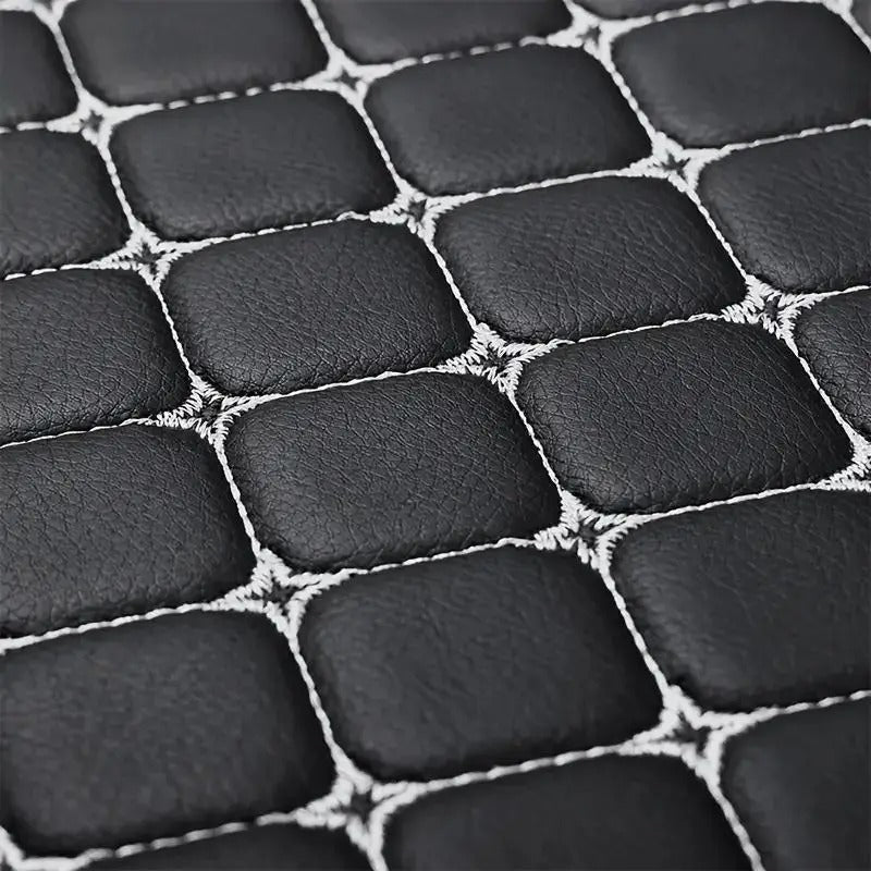 Flexi Serisi – 4 Parça Oto Koltuk Minderi Seti | Siyah & Beyaz Dikişli | CarSeat Lüx