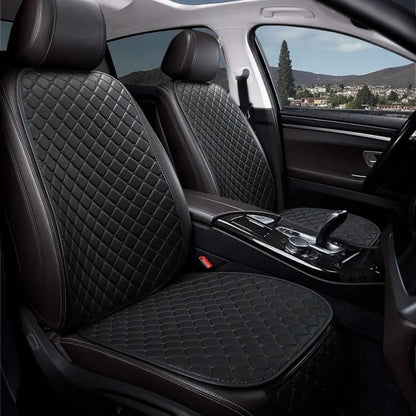 Flexi Serisi – 4 Parça Oto Koltuk Minderi Seti | Siyah & Siyah Dikişli Full Black | CarSeat Lüx