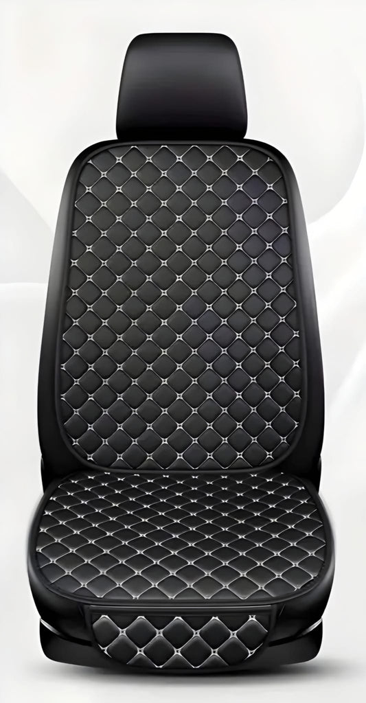 Flexi Serisi – 4 Parça Oto Koltuk Minderi Seti | Siyah & Beyaz Dikişli | CarSeat Lüx