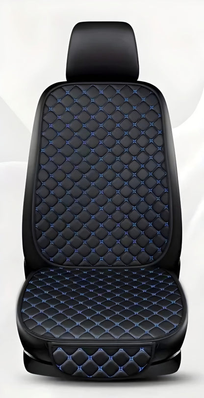 Flexi Serisi – 4 Parça Oto Koltuk Minderi Seti | Siyah & Mavi Dikişli | CarSeat Lüx