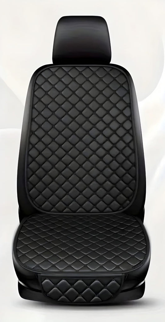 Flexi Serisi – 4 Parça Oto Koltuk Minderi Seti | Siyah & Siyah Dikişli Full Black | CarSeat Lüx
